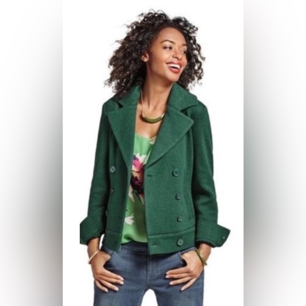 CABI Love Carol Collection Double-Breasted Knit Pea Coat 4